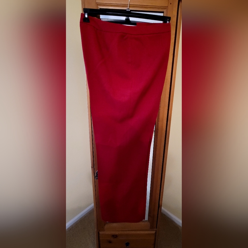 Kasper, womens size 18, suit pants, dark red.